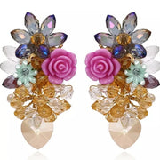 Dana Crystal Flower | Earrings