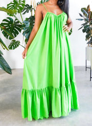 You Better Glow Girl Green | Dress